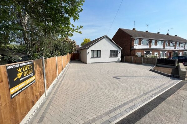 Block paving driveway