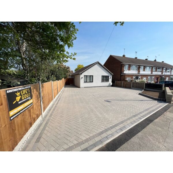 Block paving driveway